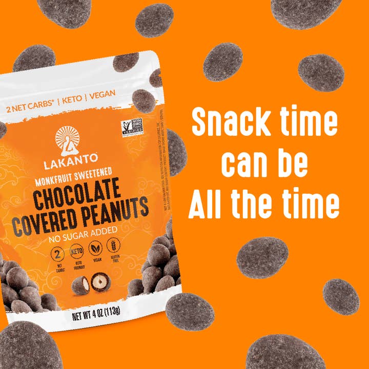 Lakanto - Wholesale Chocolate Covered Sweets - Lakanto Chocolate Covered Peanuts - No Sugar Added4