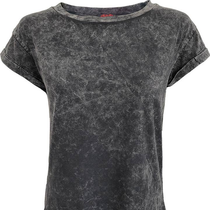 URBAN FASHION - Acid Wash Turnup Sleeve for wholesale by Spiral