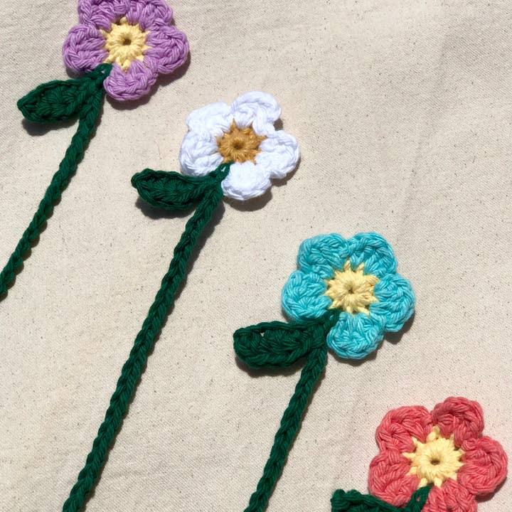 The Savage Hand - Venta al por mayor Marcapáginas - Marcapáginas de crochet con flor3