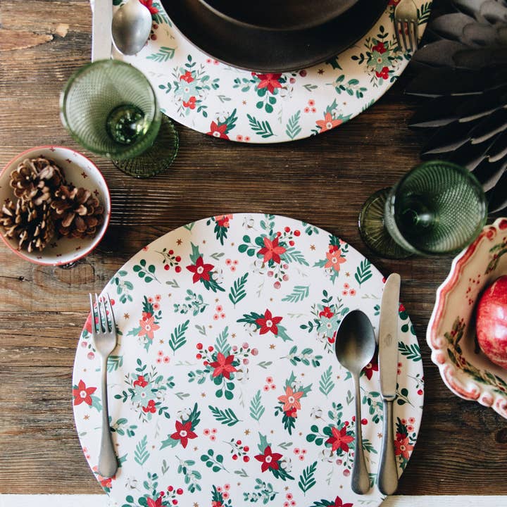 Sottopiatto Winter Wonderland per la vendita all'ingrosso da parte di Misalù - Dress up your table