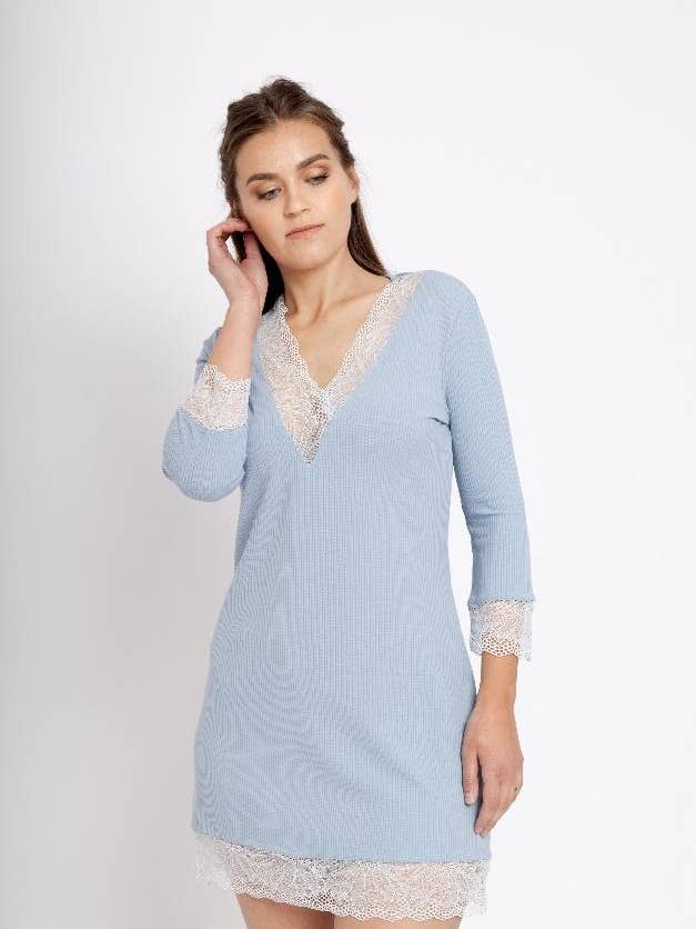 Twist Ribb Natkjole for engroshandel hos OKKO