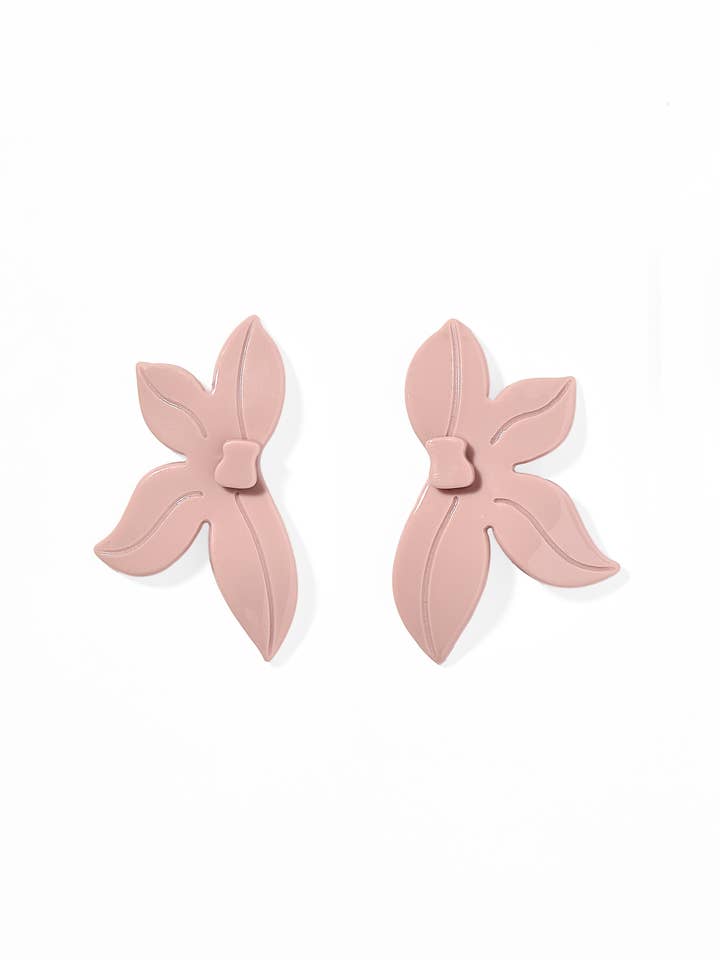 Fern Statement Earrings - Vintage Rose for wholesale by LINNY CO