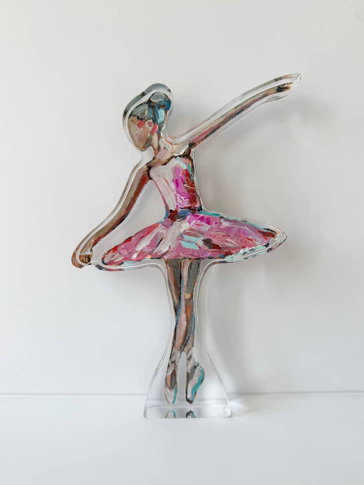 "On Pointe" Ballerina acrylic WHOLESALE for wholesale by Chelsea McShane Art