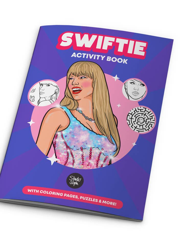 Swiftie Activity Book A4 for wholesale by Studio Soph (We Pay Your Import Fees - We Ship DDP)