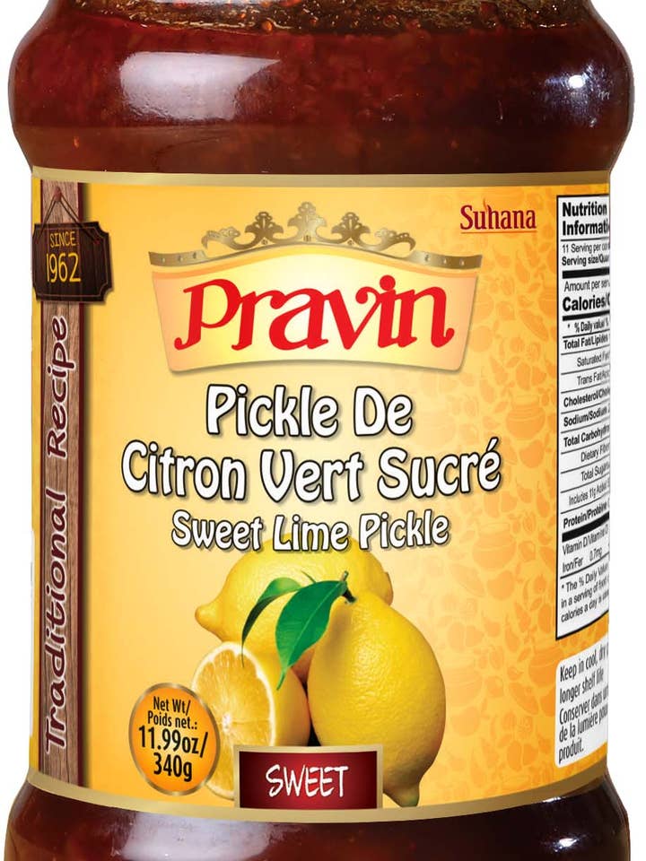 Pravin Sweet Lime Pickle for wholesale by Spice universe USA