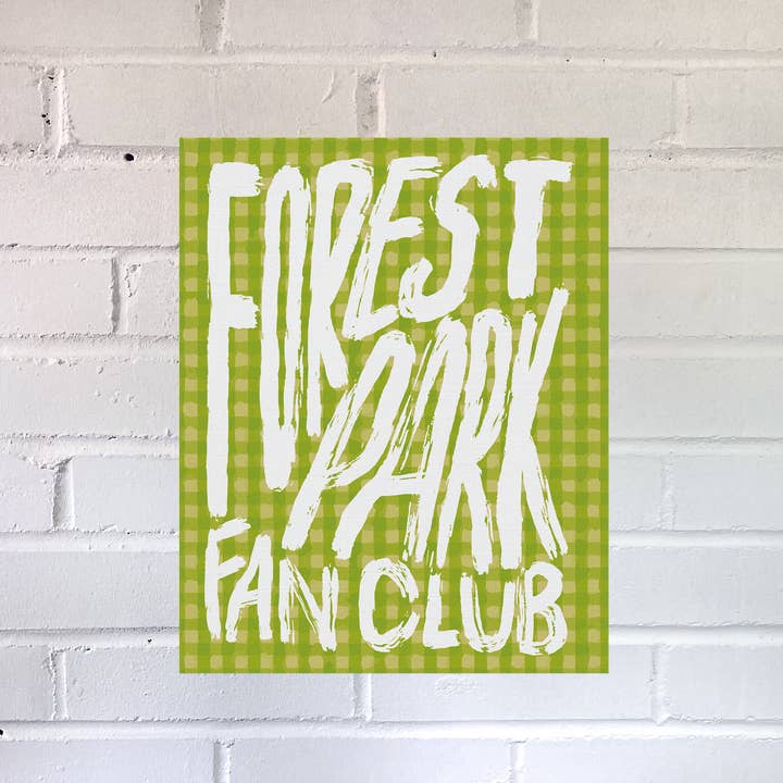 Forest Park Fan Club Print for wholesale by Green Bean Graphics