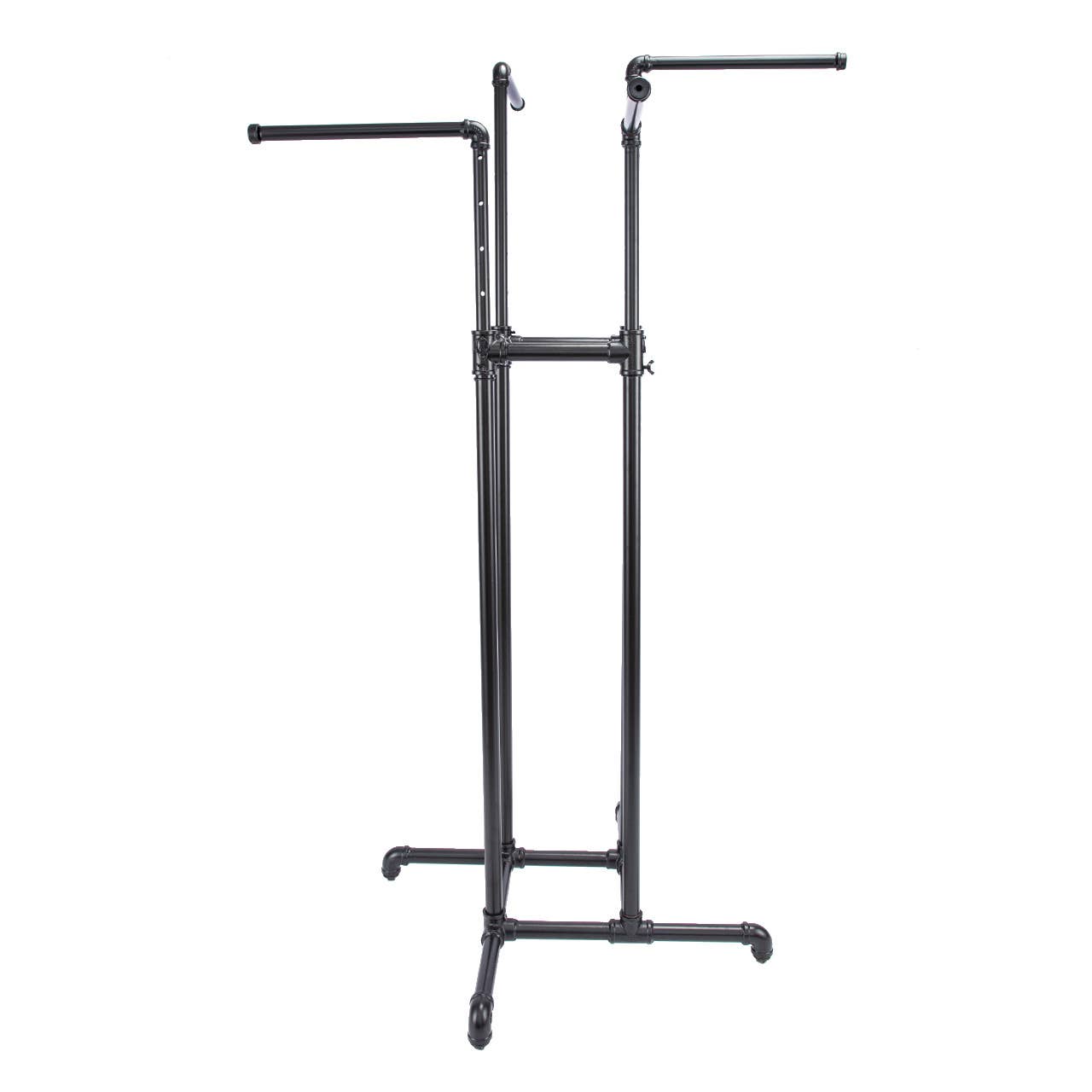 Store Supply Warehouse - Wholesale Retailer Display - Accessories - Boutique Pipe 4-Way Clothing Rack With Straight Arms3