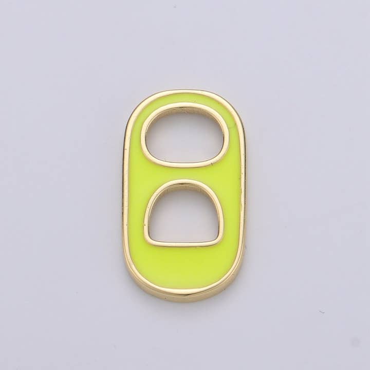 Aim Eternal - Wholesale Individual Charm/Pendant - Black, Blue, Pink, Green, Yellow, Red Enamel Bottle Opener Gold Filled Charm - D-374- D-3836