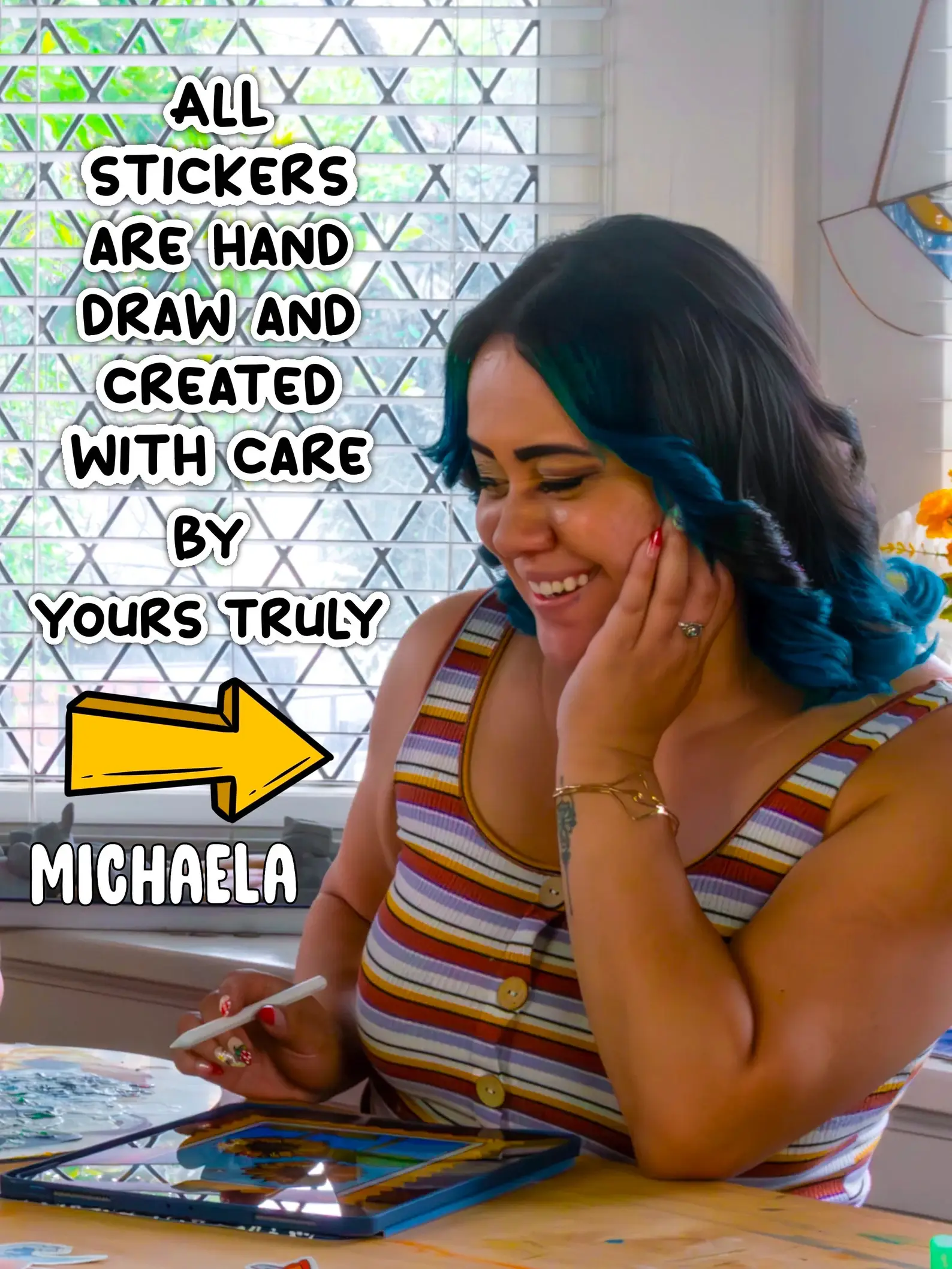 Michaela K Creations - Wholesale Sticker - Spam Musubi Sticker sheet 4x4 2