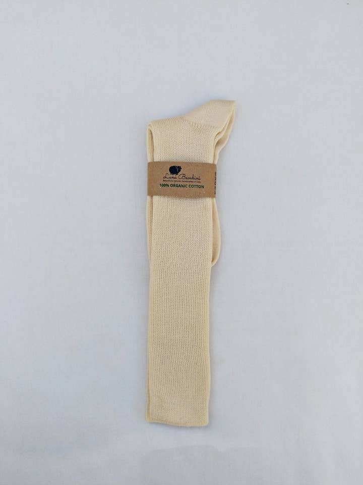Aria Lungo 100% ufarvet økologisk bomuld (børn strømper) for engroshandel hos Lana Bambini