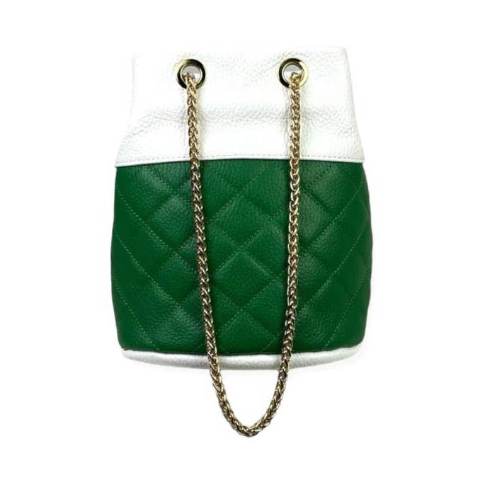 Leather Bag with Adjustable Chain Handles. Spring Promo for wholesale by Chenson & Gorett