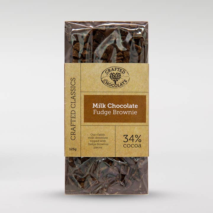 Milk Chocolate Fudge Brownie Bar for wholesale by The Chocolate Cafe