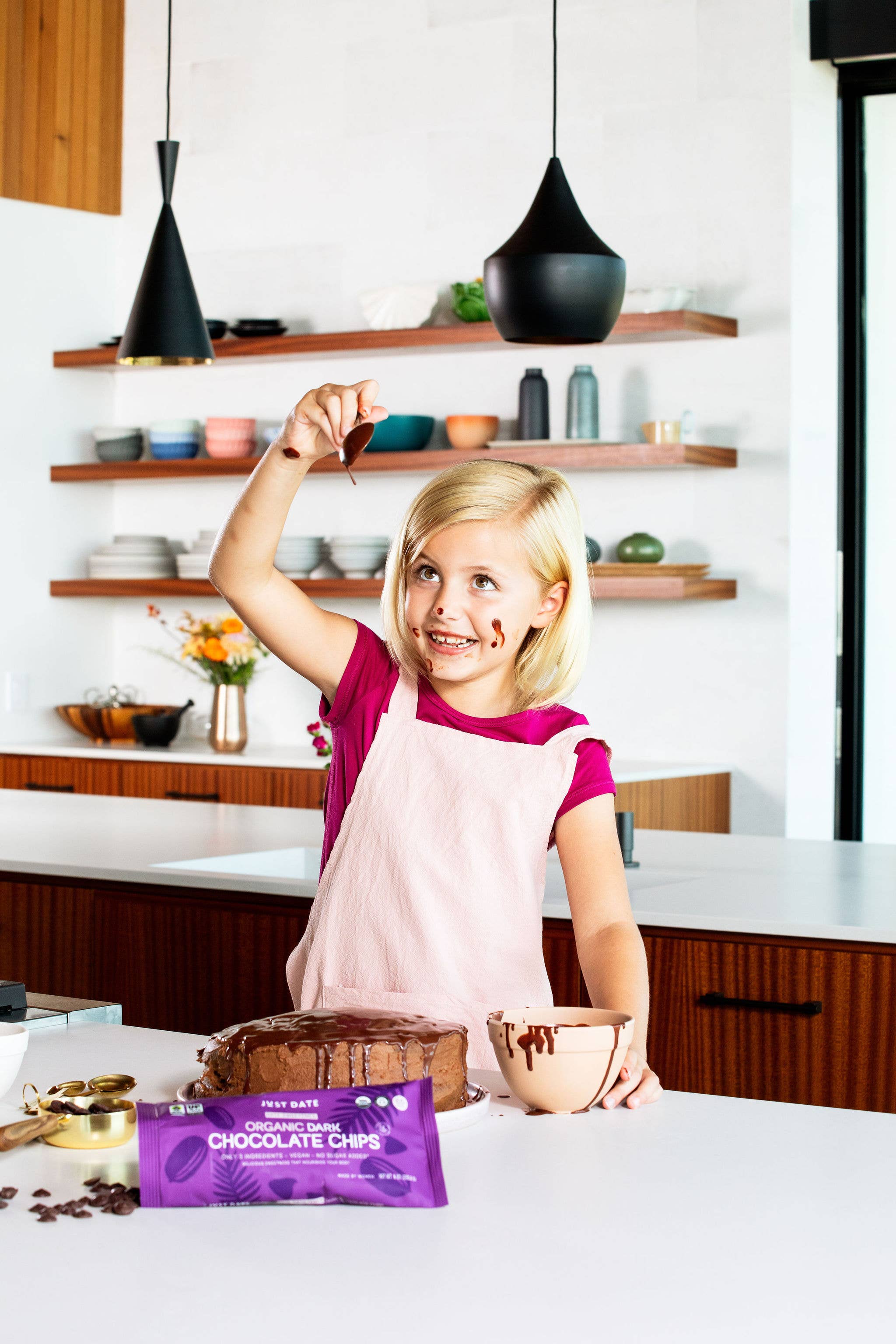 Just Date - Wholesale Baking Chocolate - Org Date-Sweetened Mini Dark Choc Chips (Size 4M,25LB BULK)1