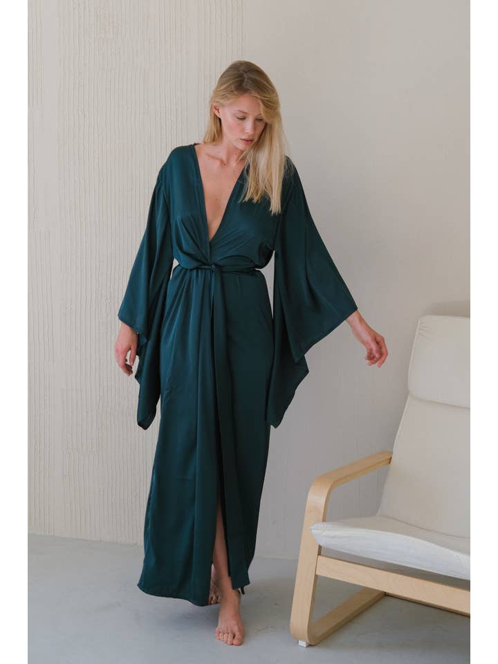 Angie's Showroom - Vendita all'ingrosso Vestaglia - Donna - Vestaglia lunga con maniche a kimono8