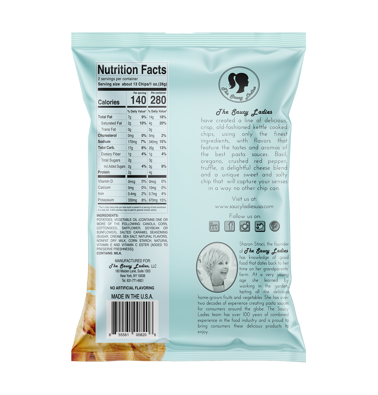 The Saucy Ladies - Wholesale Chips - Saucy Ladies Sweet & Salty Kettle Chips - 2oz1