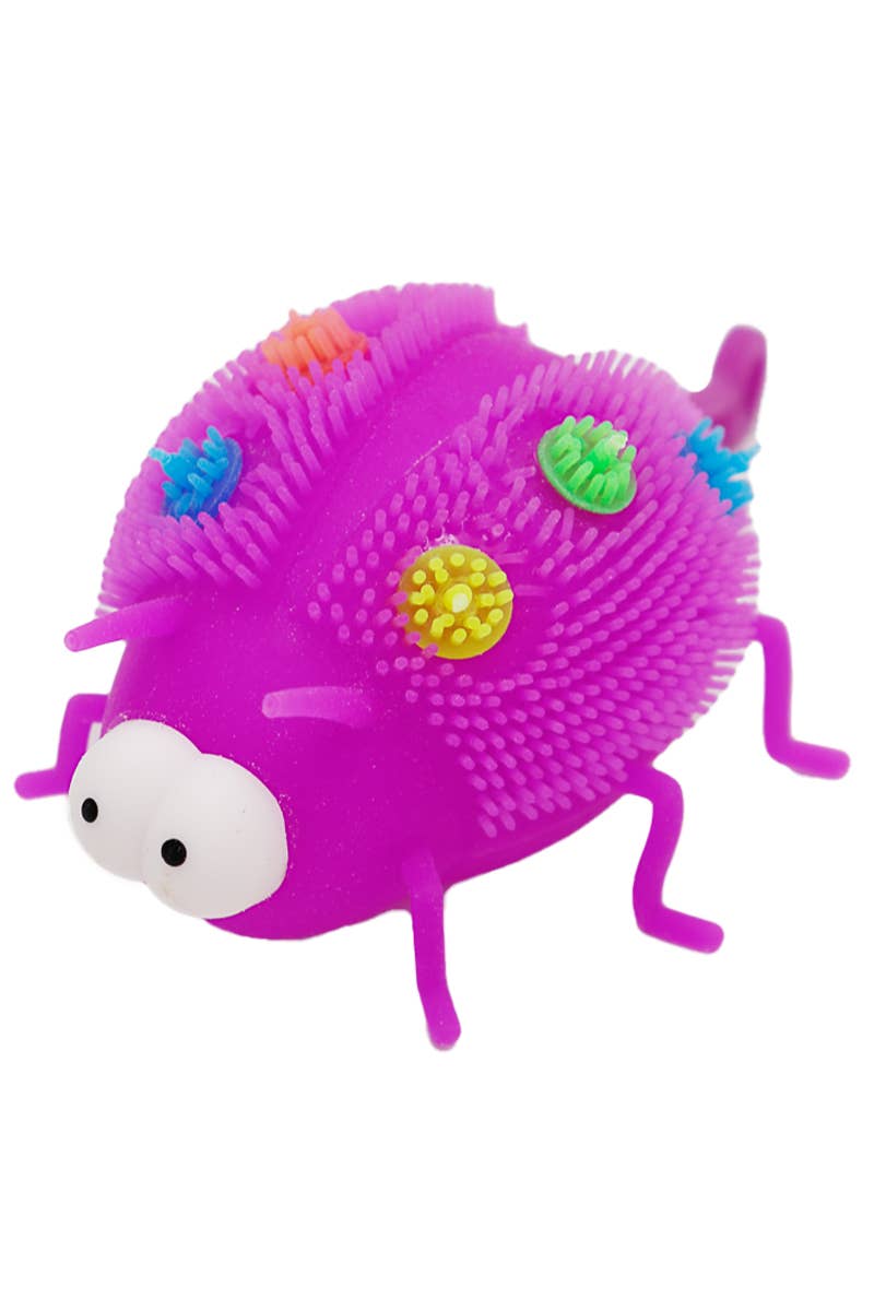 Cap Zone - Wholesale Knijpbal - Kinderen en baby - Goofy Ladybug Spiky Puffer LED Light-Up Squishy8
