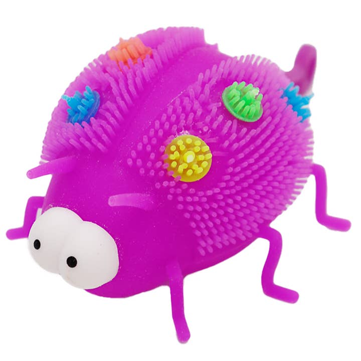 Cap Zone - Wholesale Knijpbal - Kinderen en baby - Goofy Ladybug Spiky Puffer LED Light-Up Squishy8