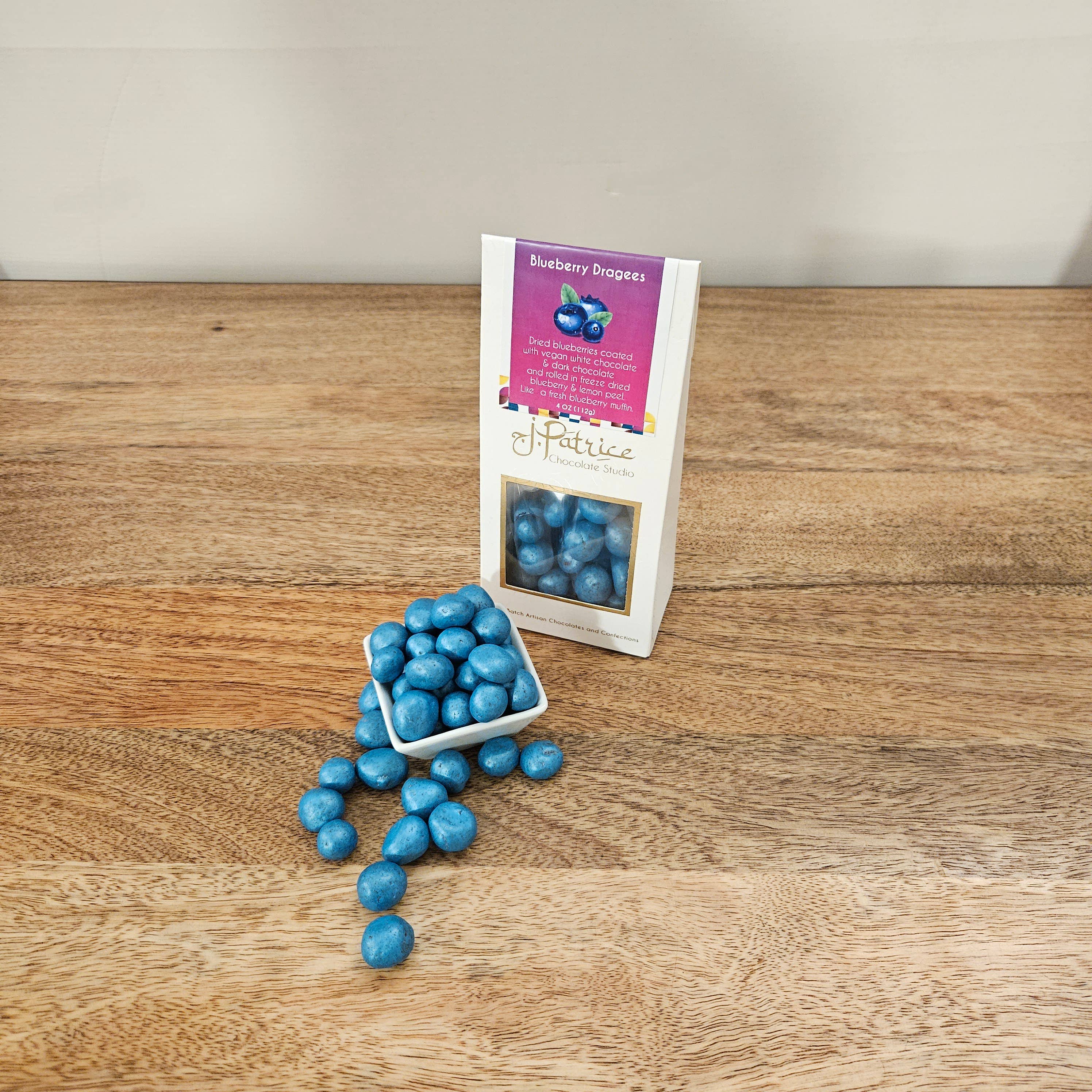 J. Patrice Chocolate Studio - Wholesale Chocolate Covered Sweets - Blueberry Dragees2