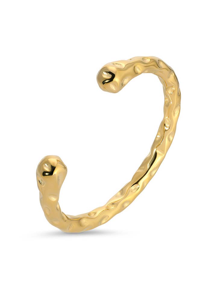 Bracelet Manchette Plaqué Or 18K Isla pour la vente par Eye Candy Los Angeles
