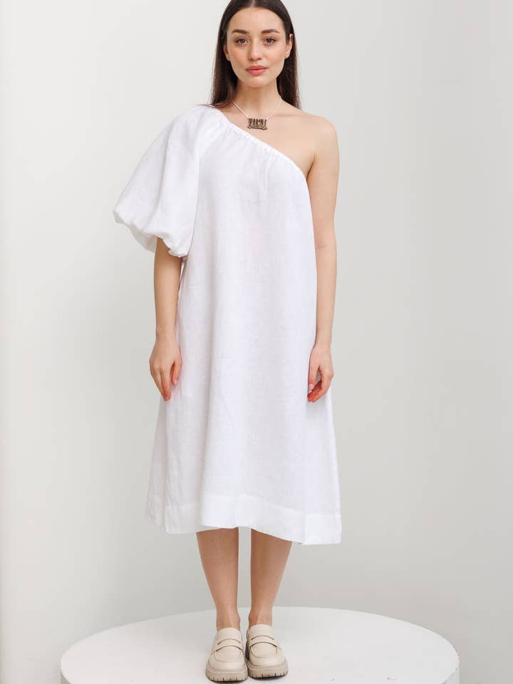 Vestido de linho Amora por atacado de VIL'NI