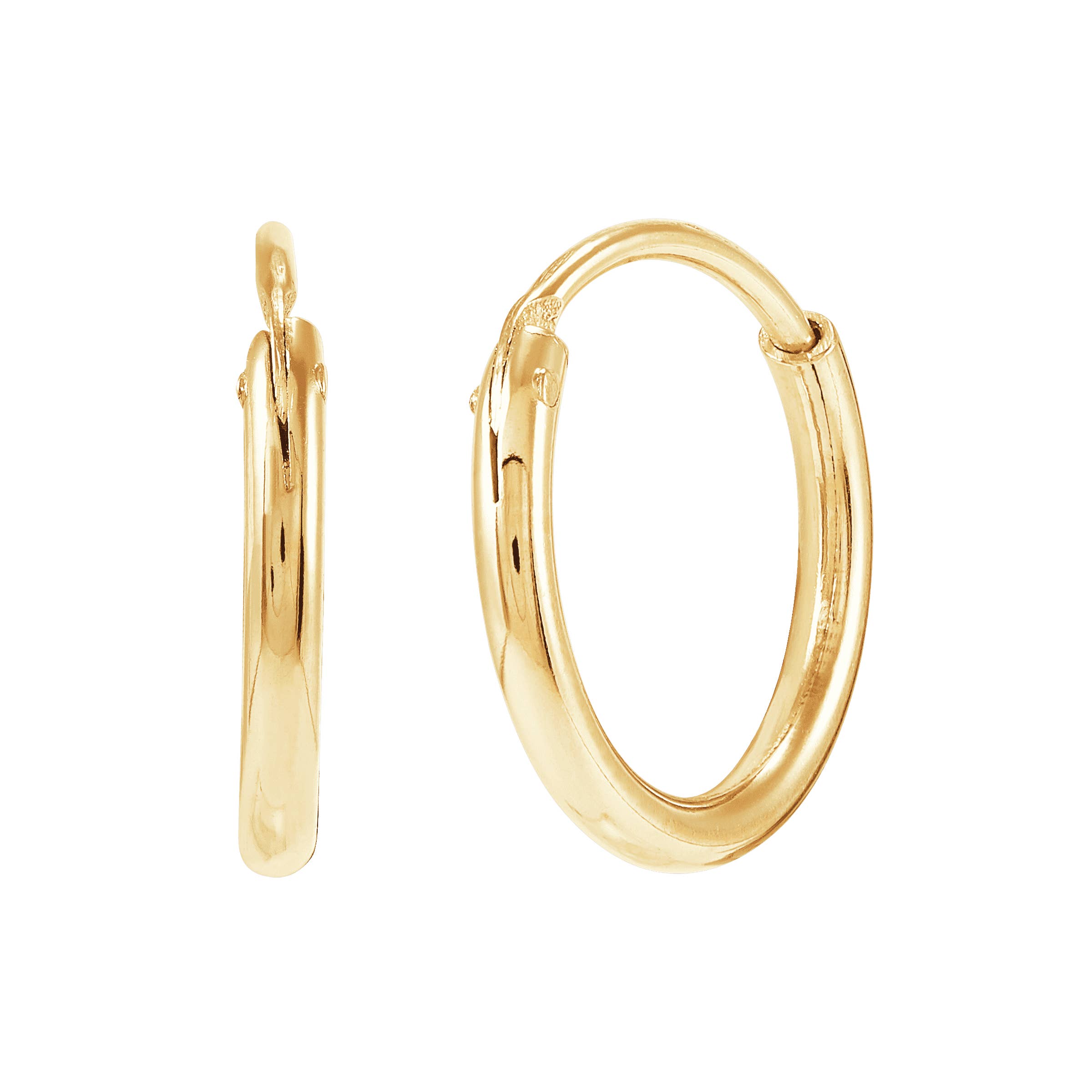 Silpada - Wholesale Hoop Earrings - Silpada Endless Cycle Hoop, 14K Gold-Plated Sterling Silver