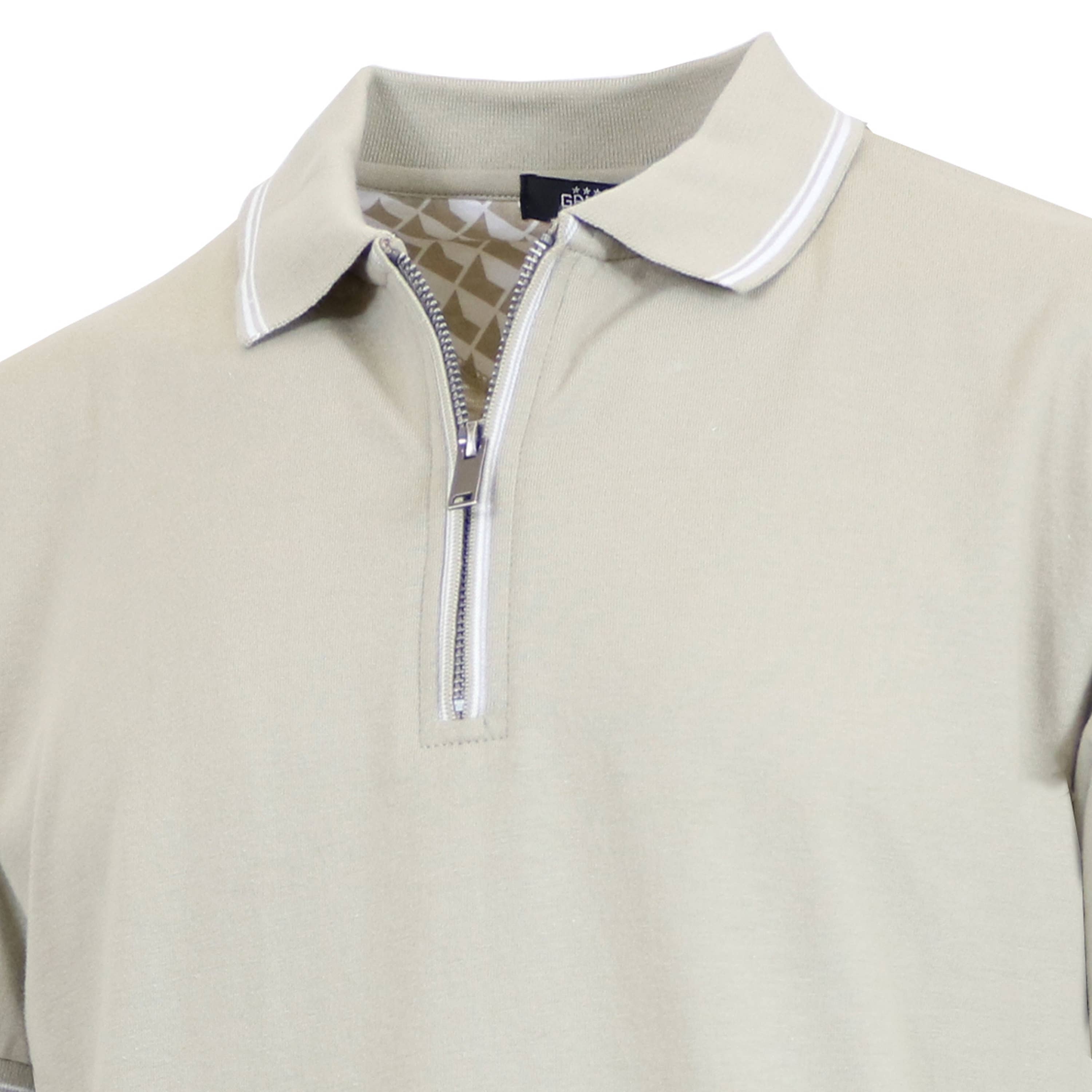 Galaxy By Harvic – Polo - Homem por atacado – Camisa Polo Masculina Galaxy By Harvic Modern Fit com Zíper5