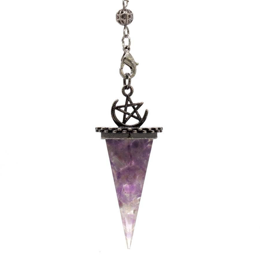 GemMeet - Wholesale Spiritual Stone/Crystal - Crystal Gravel Cone Pendulum2
