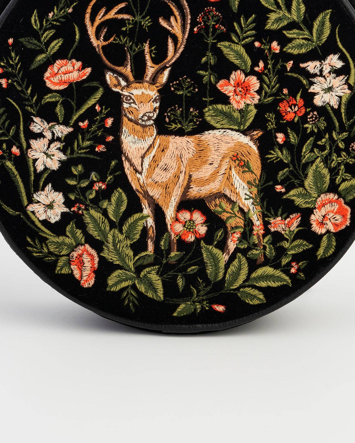 Fable England - Wholesale Crossbody Bag - Women's - Aurora Fawn Embroidered Black Circle Bag4