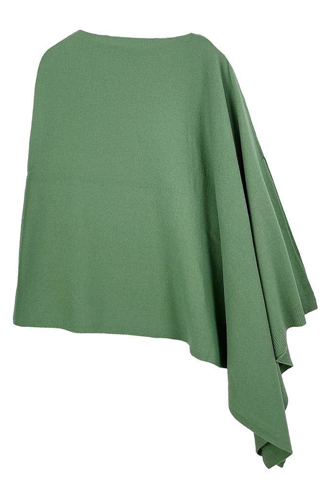 Hana - Wholesale Poncho - Women's - Solid Scarf Poncho16