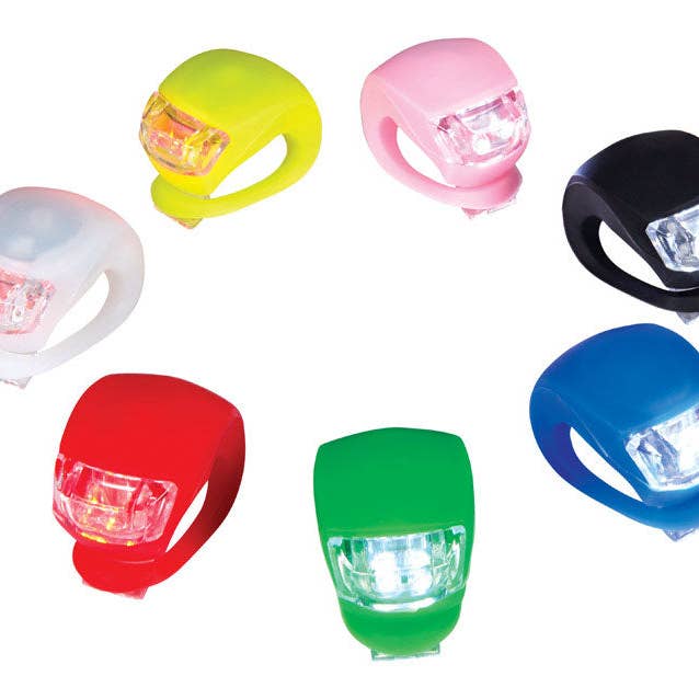 Everyday Supply Co - Wholesale Biking Accessories - Diamond Visions Assorted Plastic Bike Lights (12-Pack)
