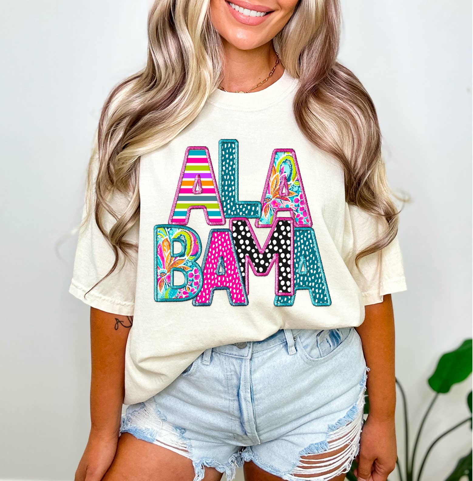 Simple Tymes - Wholesale Sublimation Transfer - Bright States Faux Embroidery DTF Print