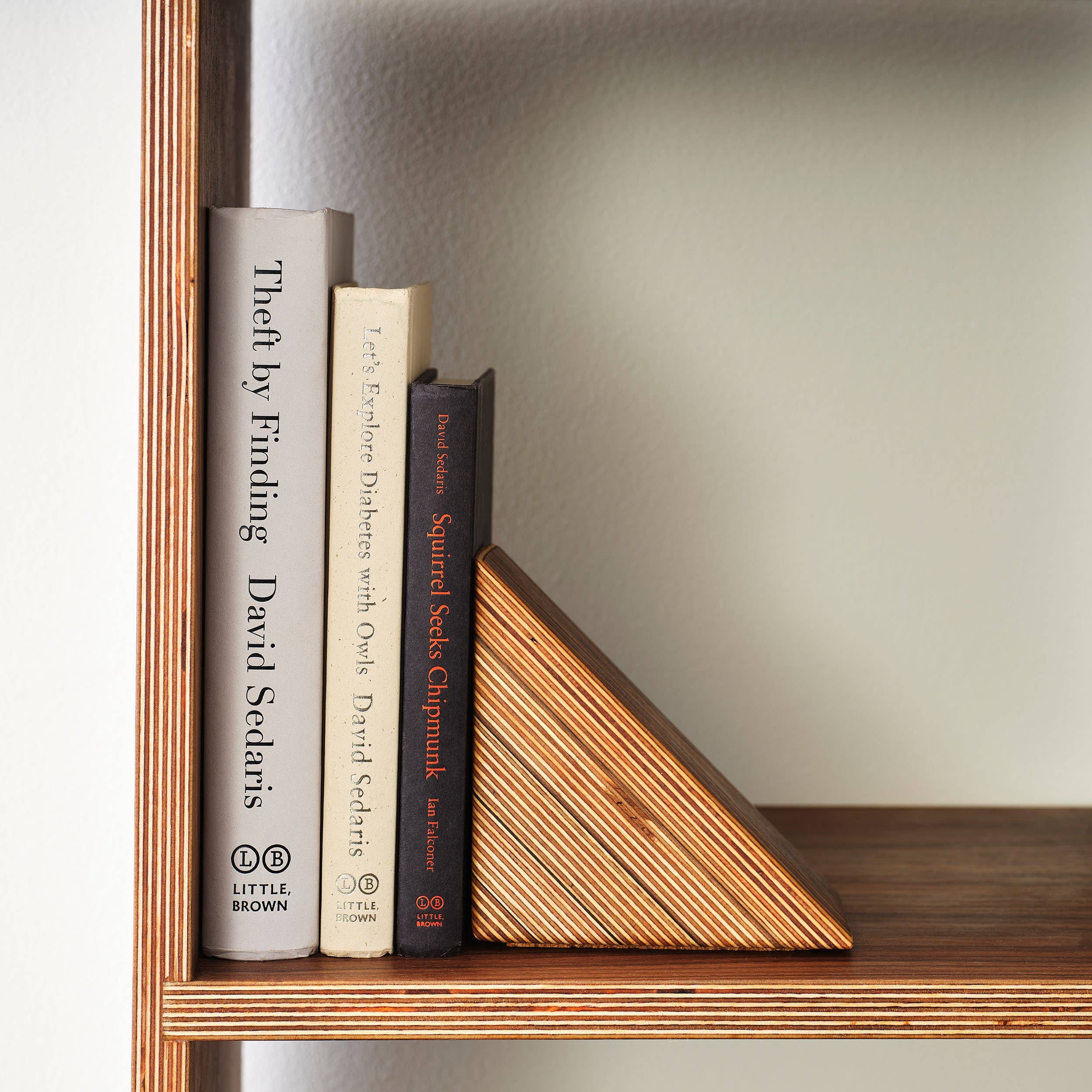 Relic Modern™ | Furniture & Objects - Wholesale Bookend - Modern Walnut & Baltic Birch Wood Bookends - Sold as a Pair6