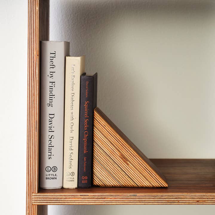 Relic Modern™ | Furniture & Objects - Wholesale Bookend - Modern Walnut & Baltic Birch Wood Bookends - Sold as a Pair6