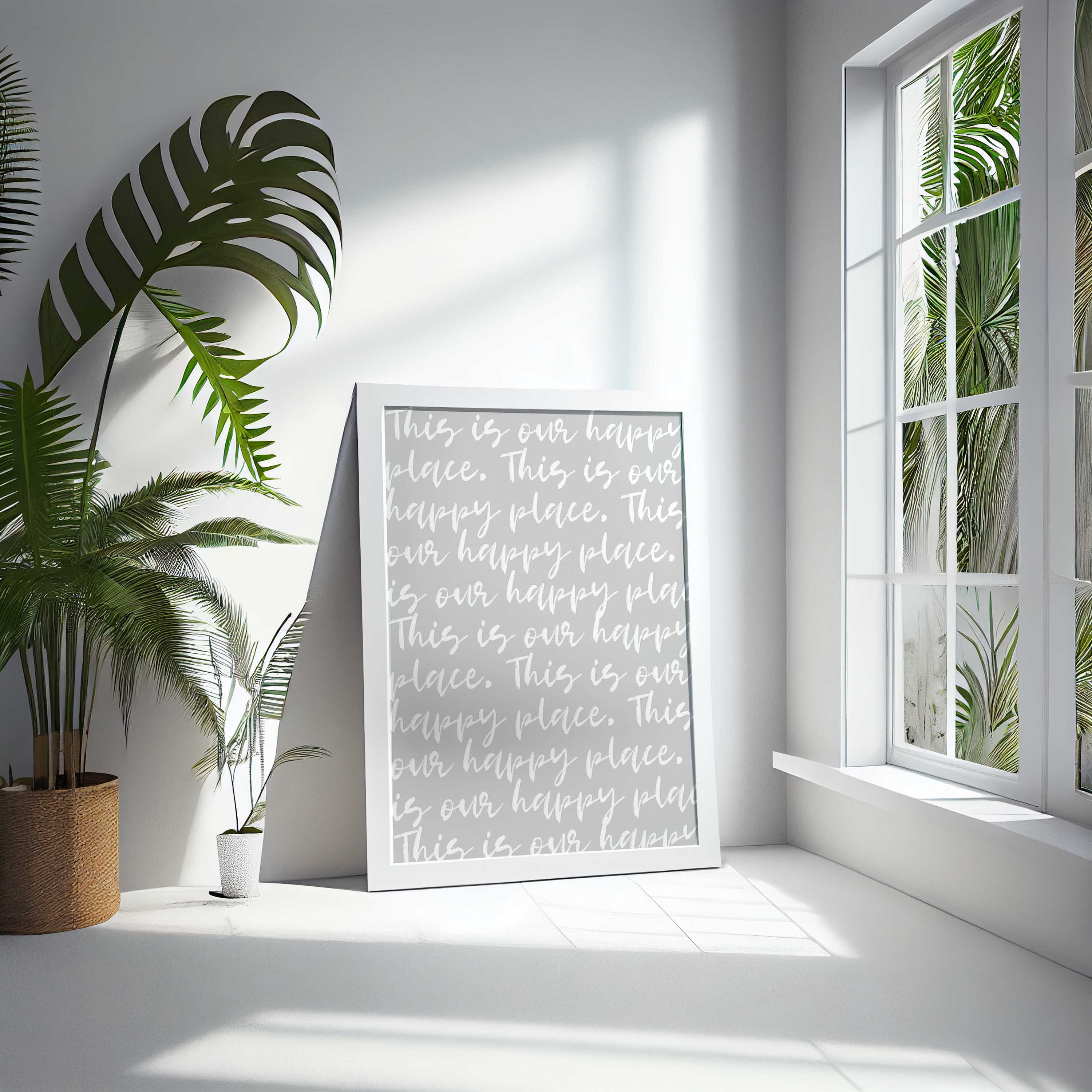 D'LUXE PRINTS - Wholesale Art Print - This Is Our Happy Place Script Print16