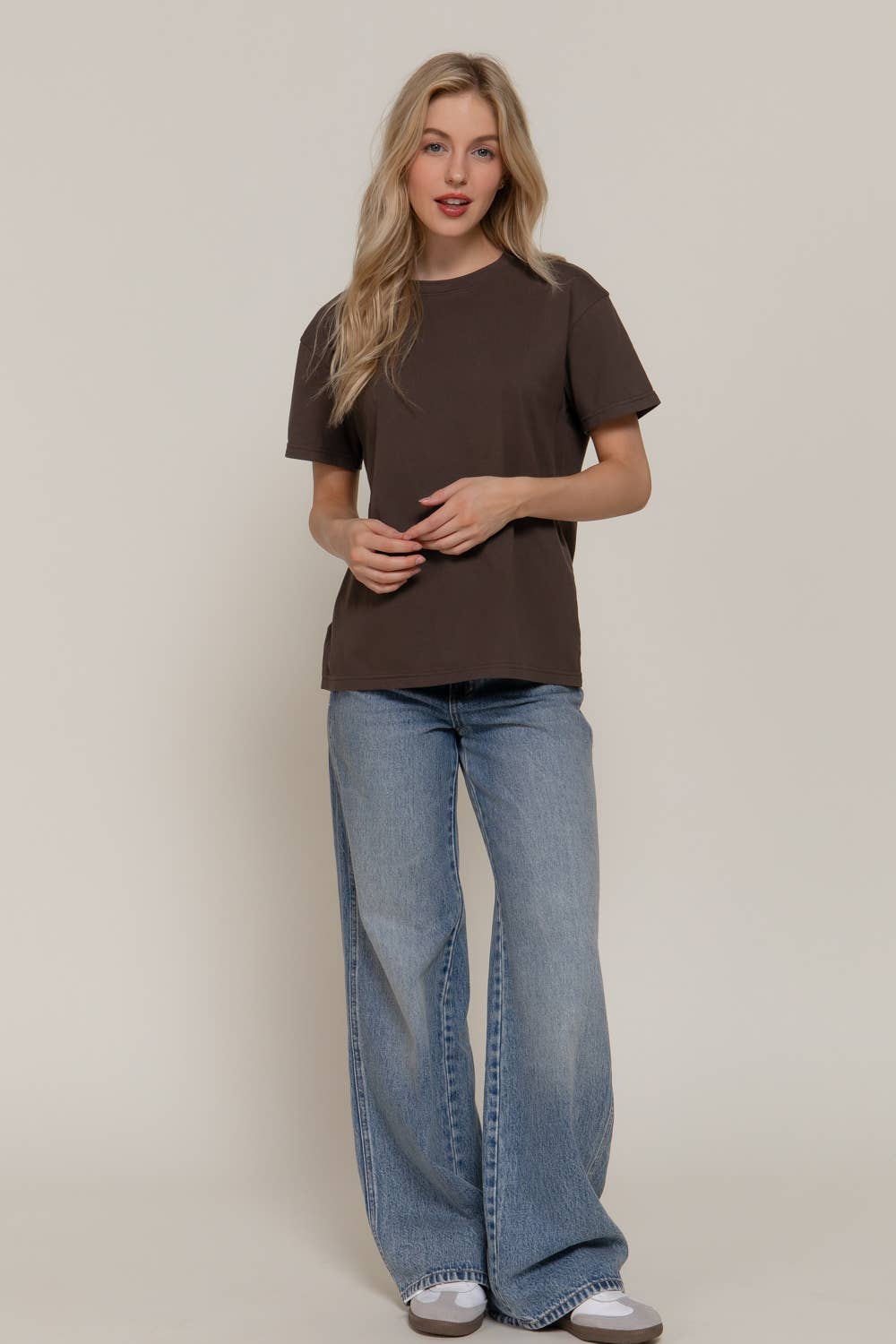 Active Basic | Active USA – wholesale Knit top – Women's – Short Sleeve Round Neck Tee36