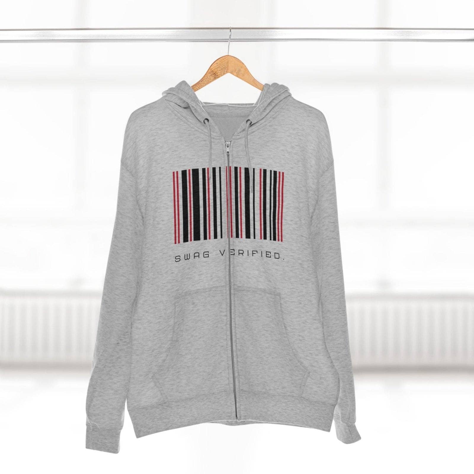 Ohhh So Swag - Wholesale Hoodie - Unisex - Swag Verified. Barcode Unisex Premium Full Zip Hoodie | US14