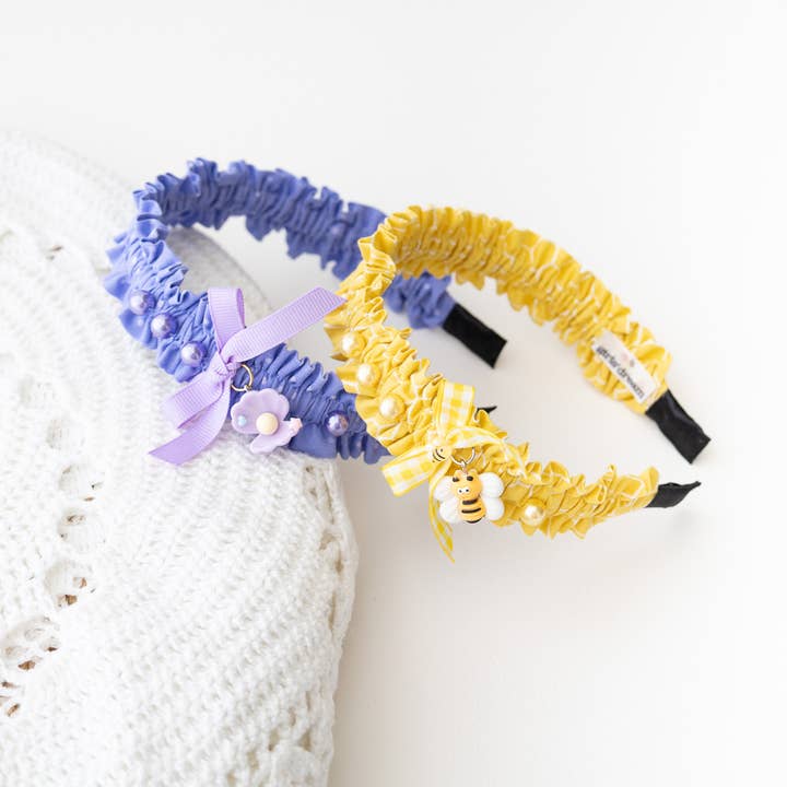 Headband, Girls Headband, Scrunchy Headband, Charms Headband for wholesale by Girls' Dream