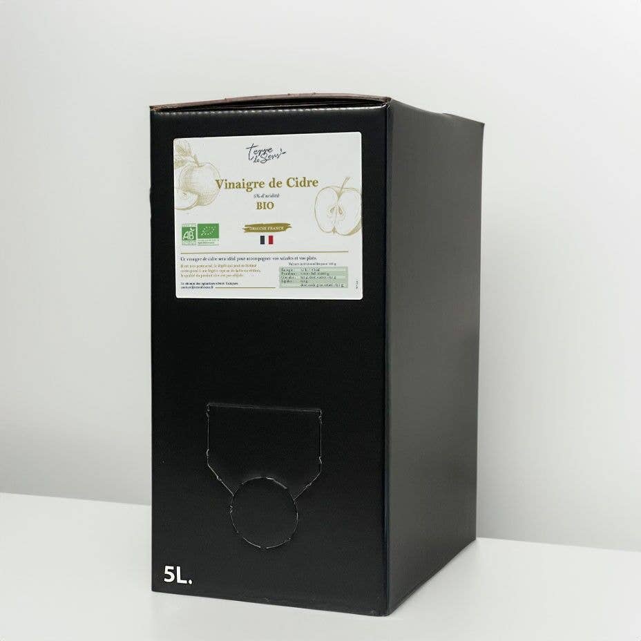 Olival d'Ouro/Terre de sens - Wholesale Vinegar - BIB 5L Organic Cider Vinegar France*0