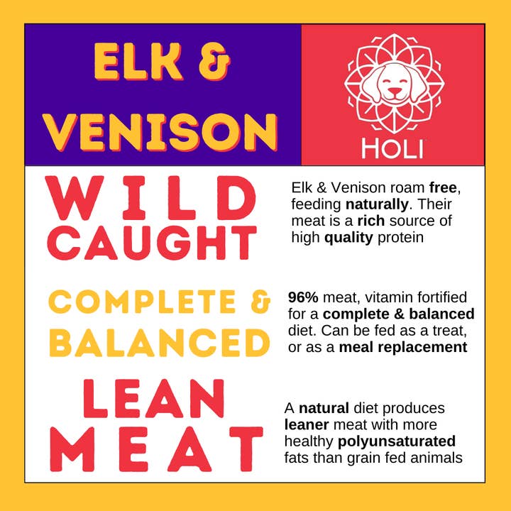 HOLI - Wholesale Pet Food - Dog - Elk & Venison Dog Food Topper