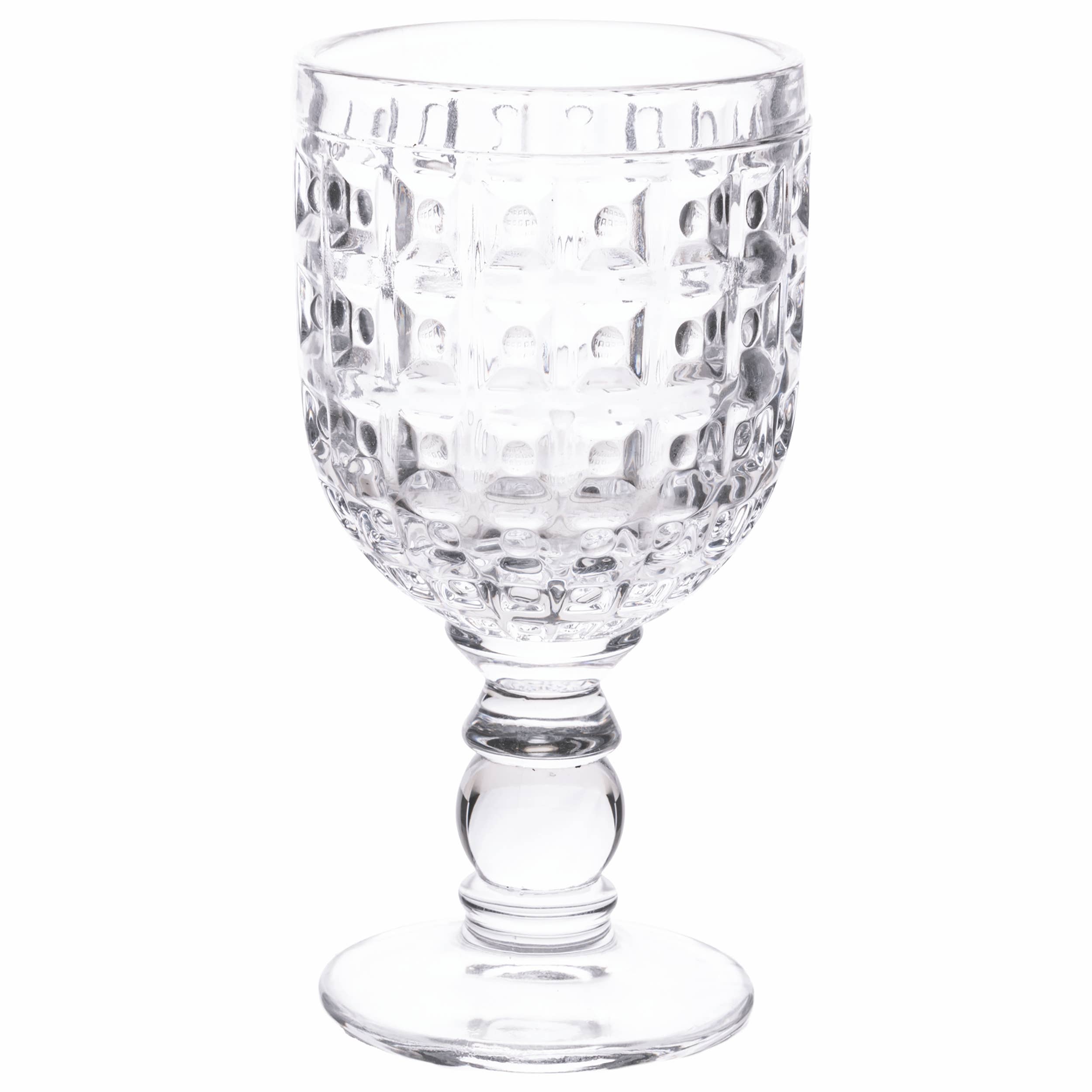 VdE Tivoli 1996 - Vente Verres à vin - Lot de 6 verres géométriques assortis de 310 ml3