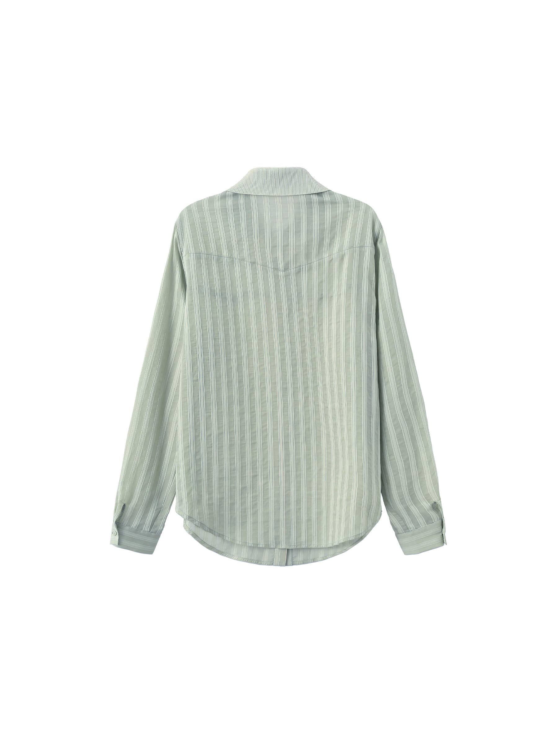 CUBIC - Wholesale Blouse - Women's - Striped Classic Shirt1