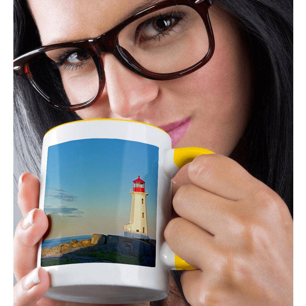 3dRose - Wholesale Coffee Mug - 3dRose, Canada, Nova Scotia. Peggys Cove Lighthouse at dawn., Mug1