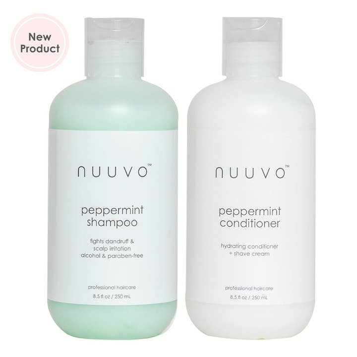 Nuuvo Peppermint Shampoo & Hydrating Conditioner Set - Scalp Care Duo for wholesale by Nuuvo Haircare