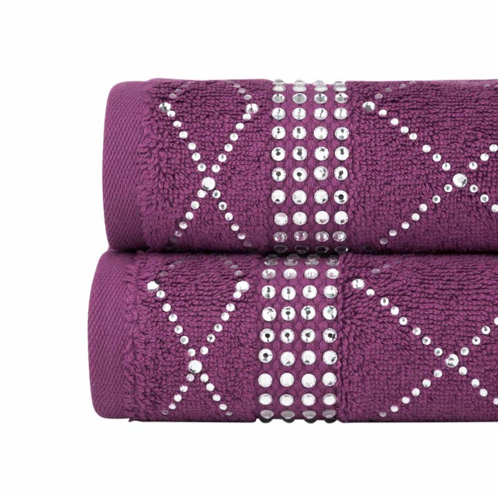 Sparkles Home – Großhandel Händehandtücher – Atlas Rhinestone Handtuch (2er-Set)3