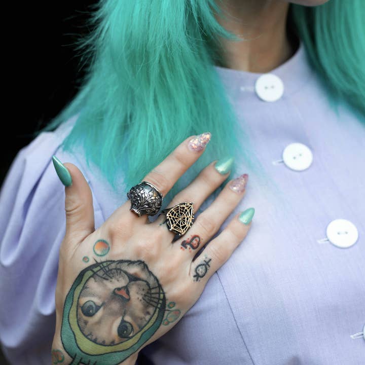 Lively Ghosts - Wholesale Cocktail/Statement Ring - Arachne Ring10