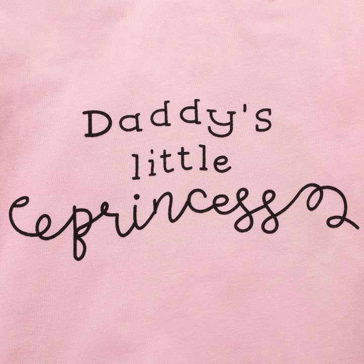 Fennco Styles – wholesale Clothing set – Baby – Daddy's Little Princess Pink Cotton 3pcs Girl Outfit