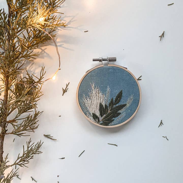 Harvest Goods Co. - Wholesale Embroidery/Cross Stitch Supplies - Pampas Grass and Circumstance Full Embroidery Kit