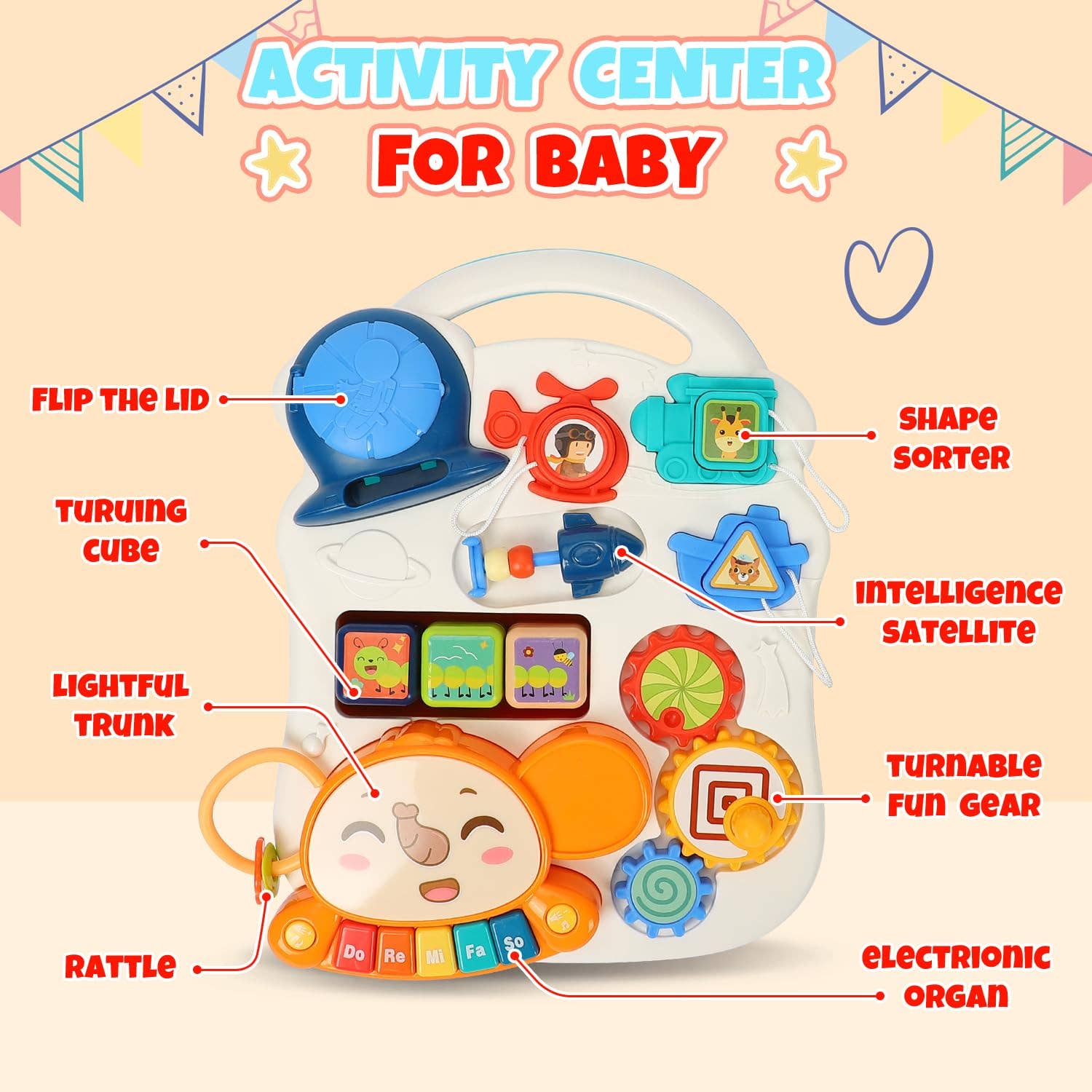 TOY Life - Wholesale Walker - Baby - TOY Life 3 in 1 Baby Push Walker and Activity Center5