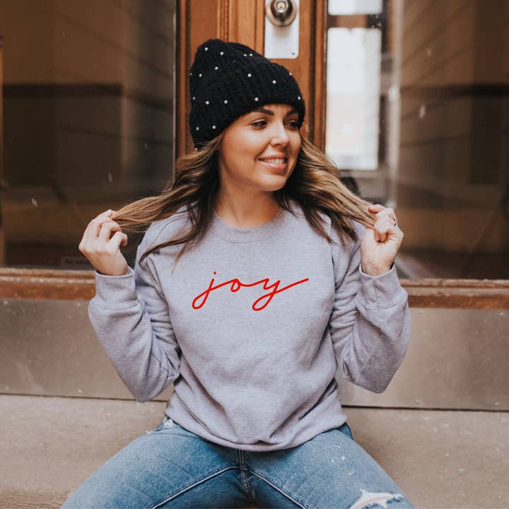 Joy Christmas Sweatshirt for wholesale by With Love Louise