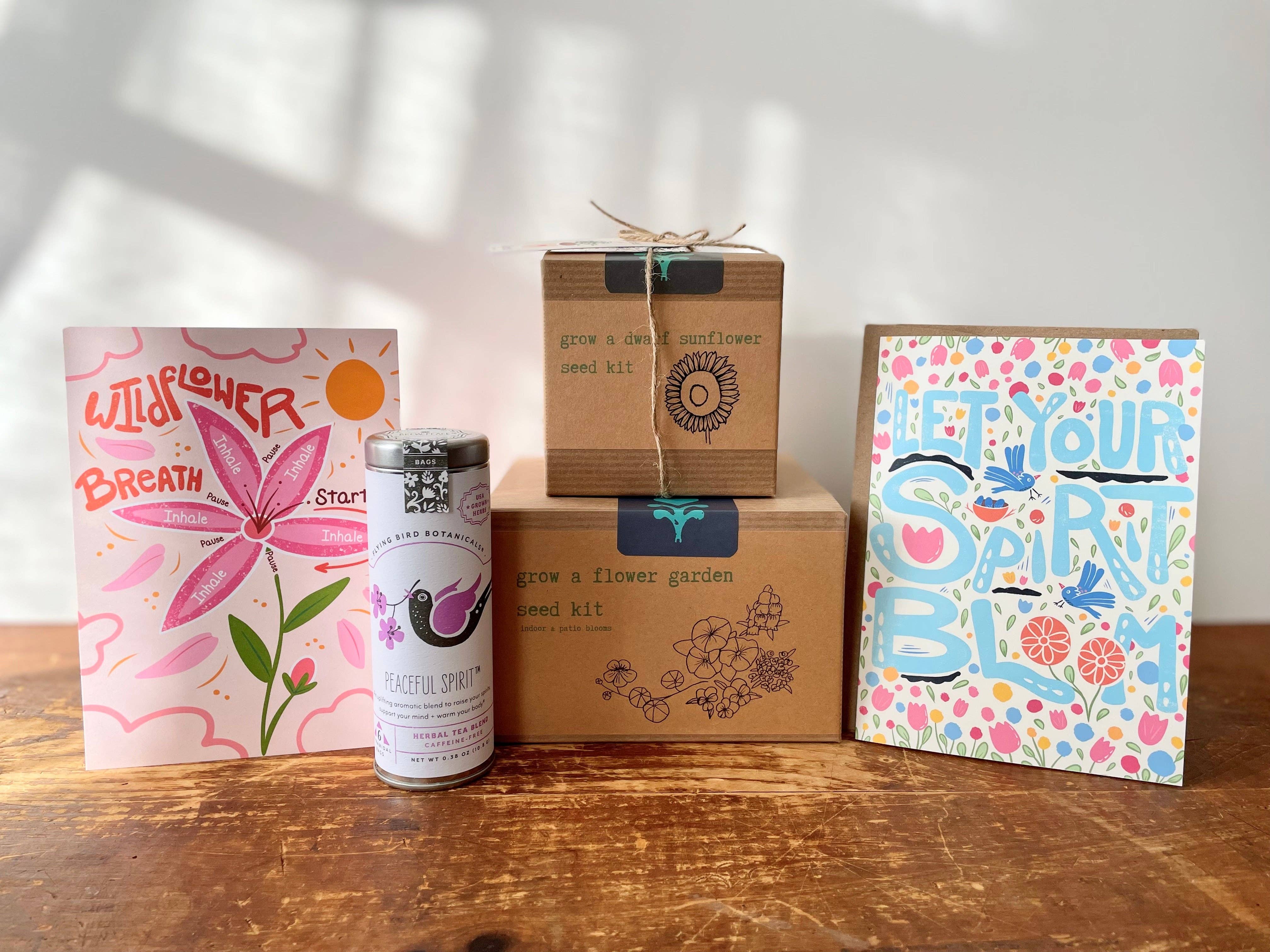 UpRoot Design Studio - Wholesale Plant seeds - "Blooming Wellness" Sunflower Garden Gift Box (Grow & Bloom)1